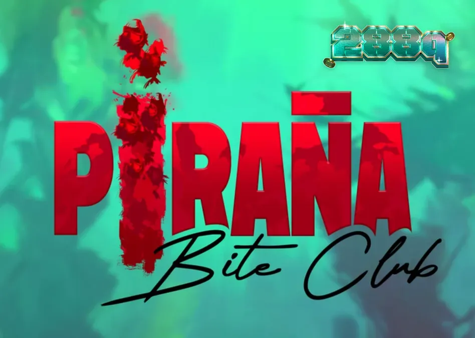 Cena subaquática vibrante do slot Piranha Bite Club com elementos de arte pin-up retrô
